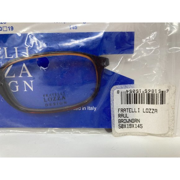 NEW Fratelli Lozza Eyeglasses ~ Raul Brown/Green 50 x 19 x 45 ~ Italy - Picture 2 of 6